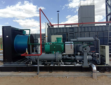 陜西某石油科技公司原料氣壓縮機(jī)