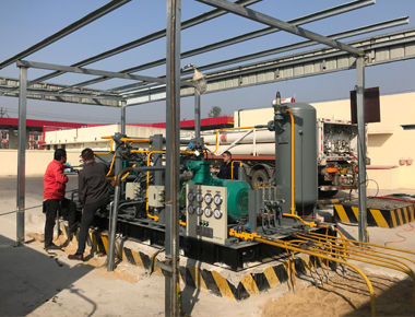 某加氣站壓縮機現(xiàn)場圖